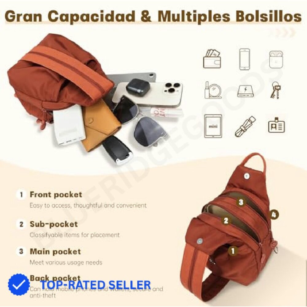 Waterproof Convertible Backpack Multi-Compartment… - image 4